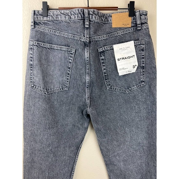 Rag & Bone Jeans Womens 32 Slim Tapered Leg‎ High Rise Dark Wash Denim Size - Picture 3 of 15